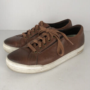 SALVIA Shoes Women's Sz 40 EU 9 US Brown‎ Leather Lace Up Comfort Sneakers